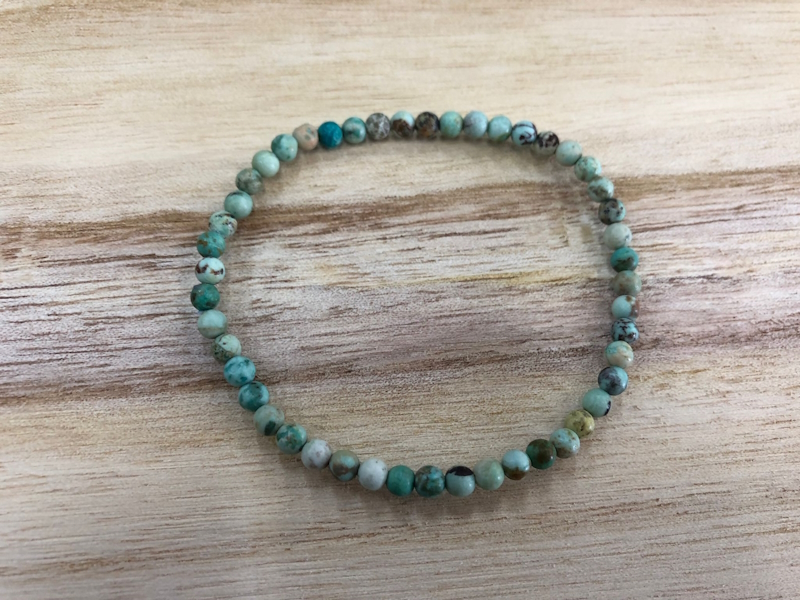 Pulsera Turquesa bola 4 mm